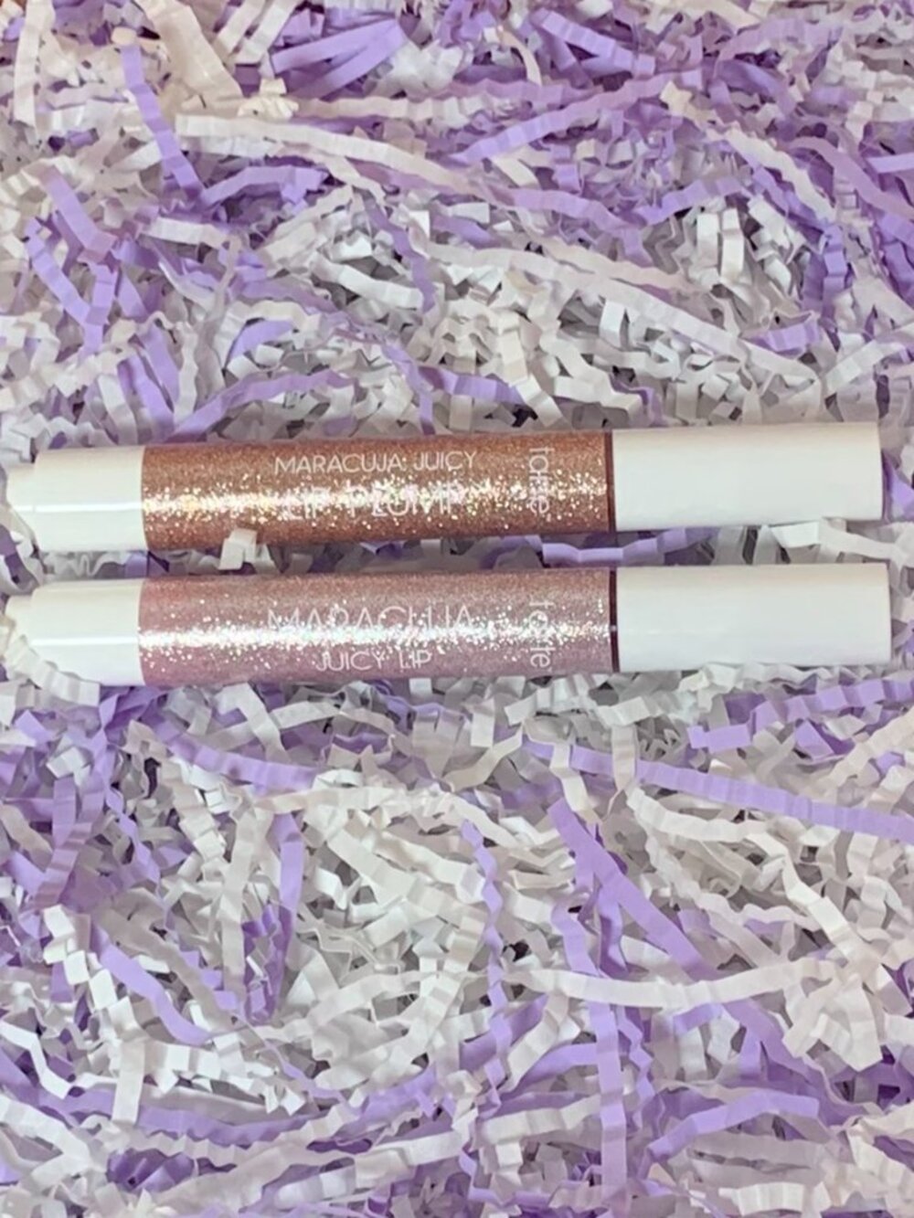 Tarte Maracuja Juicy Lip Balm Gloss Passion Fruit & Plump Rosy Copper Shimmer
